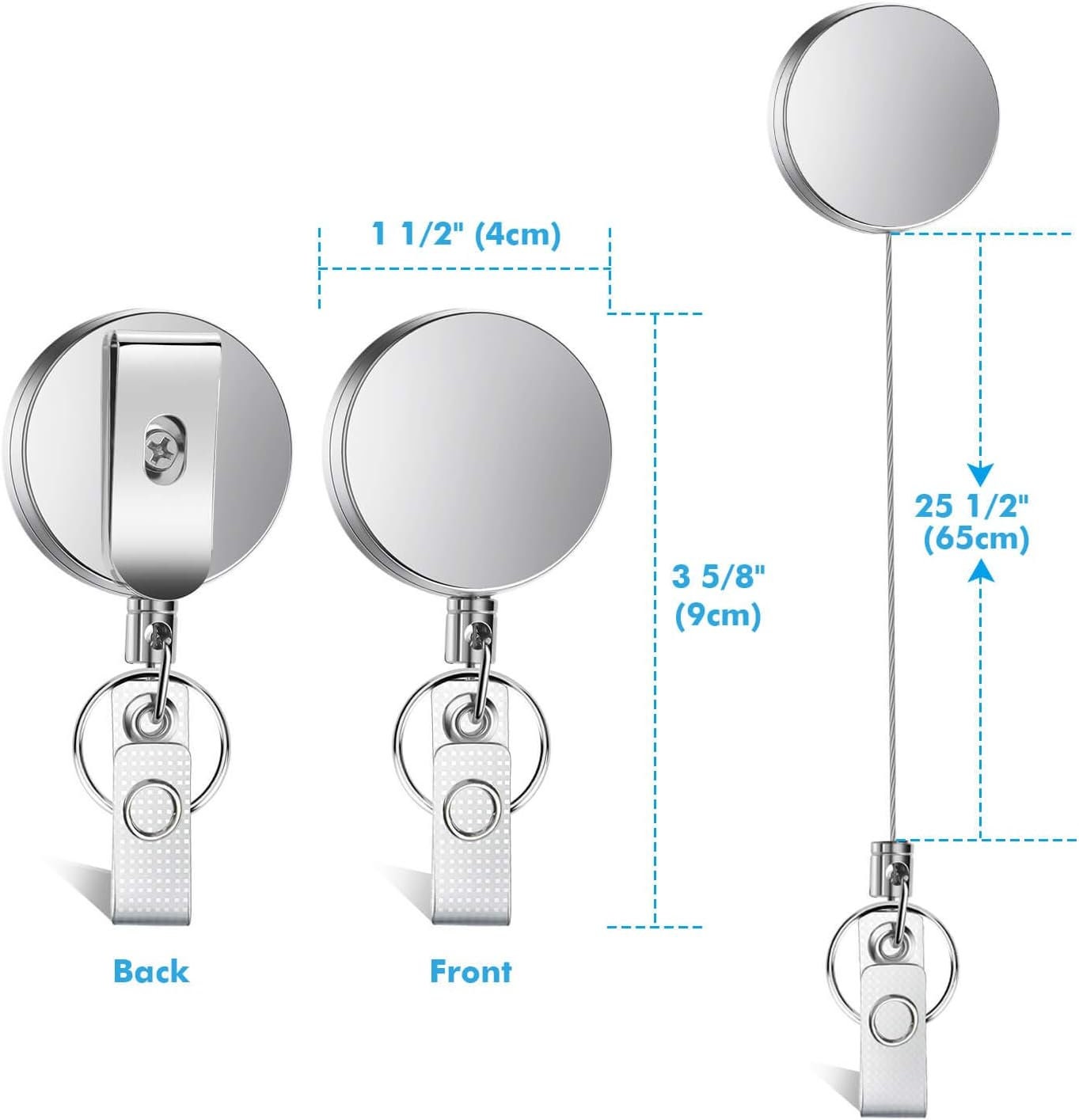 Personalized Nurse ID Badge Reel Holder For Nurses And Vet Techs With Custom Name, Unique Quote and Charms | Nurse Appreciation Gifts