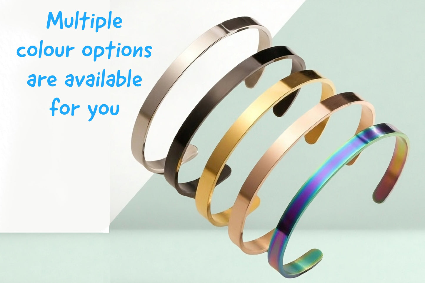 Customized Cuff Bracelet With Your Personalized Special Message Laser Engraved To Give As Gift for Mom or Daughter With Your Personal Touch