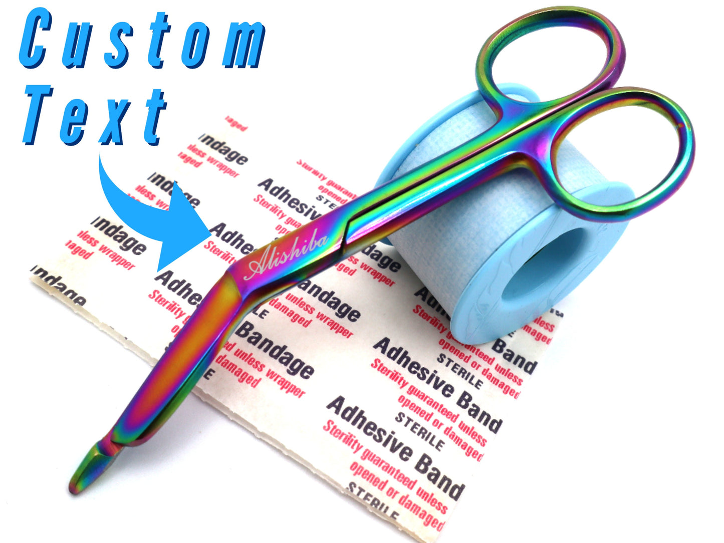 Personalized Bandage Scissor 4.5" With Your Name Engraved To Give As Gift To Vet Tech, Nurses, Nursing Student, And Veterinary Vet Tech Gift