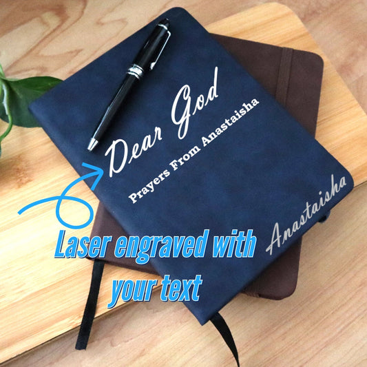 Personalized Spiritual Prayer Journal Notebook for Reflection and Sacred Connection With God | Customized Prayer Diary for Women and Men