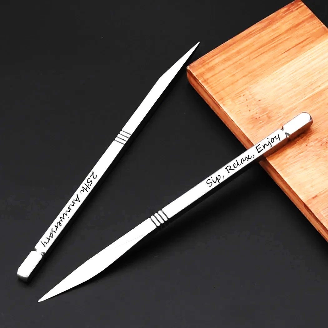 Personalized Puerh Tea Knife Custom Gift For Tea Lovers | Custom Puer Tea Needle Pick Engraved With Your Name | Customized Gonfu Tea Pick