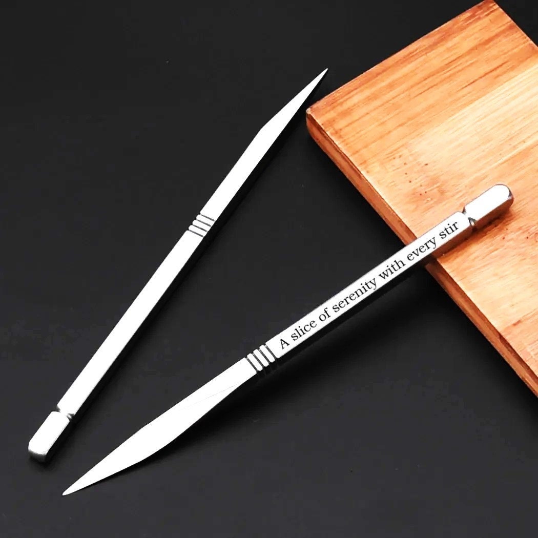 Personalized Puerh Tea Knife Custom Gift For Tea Lovers | Custom Puer Tea Needle Pick Engraved With Your Name | Customized Gonfu Tea Pick
