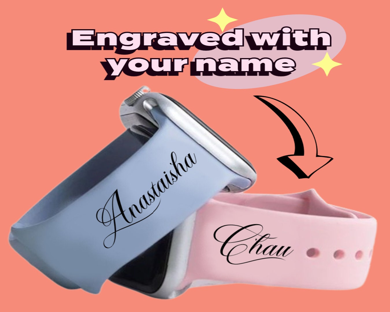 Personalized Watch Band For Special Occasions Ideal For Mothers Day, Gift For Grand Daughter, Birthday Gift and Valentine Gift For Her