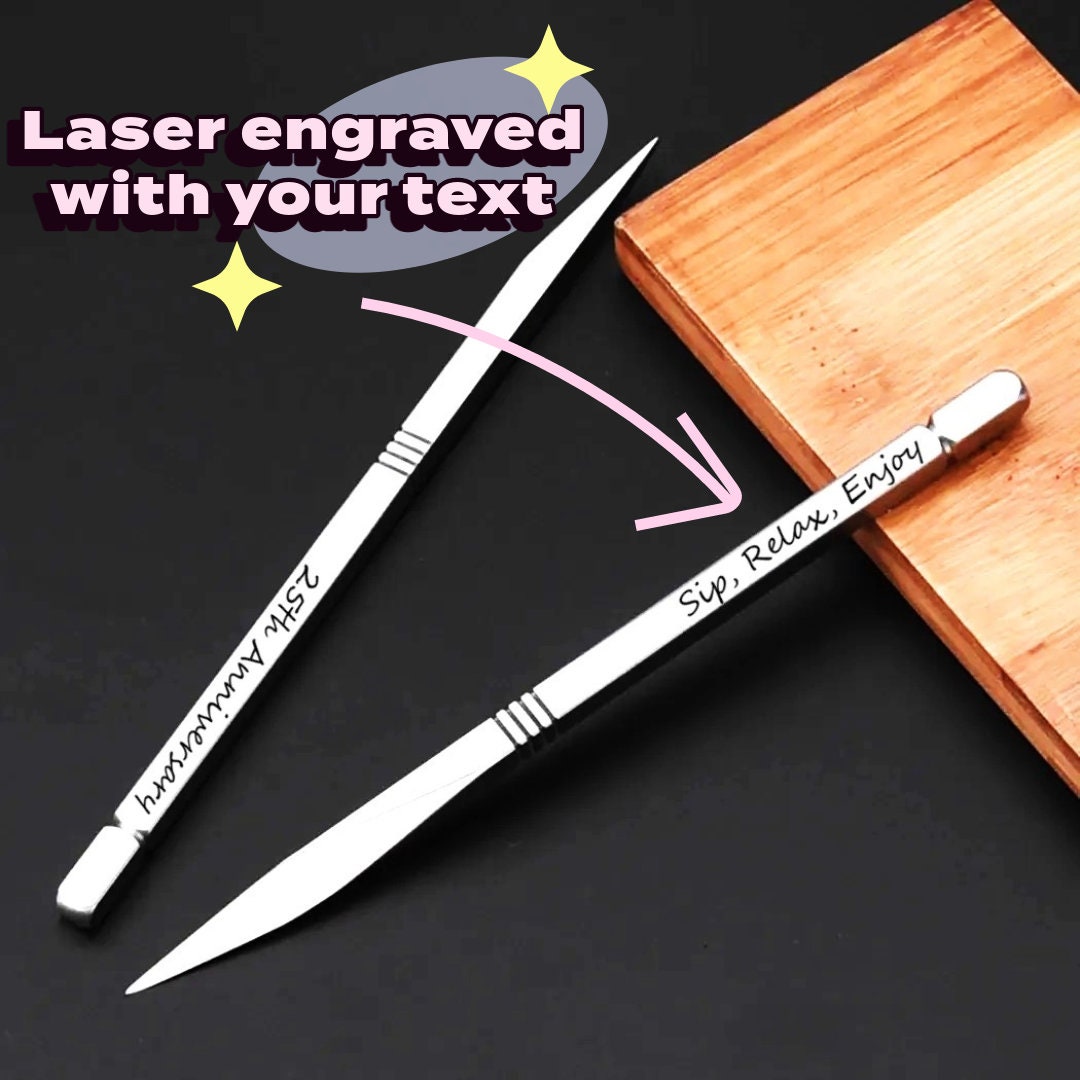 Personalized Puerh Tea Knife Custom Gift For Tea Lovers | Custom Puer Tea Needle Pick Engraved With Your Name | Customized Gonfu Tea Pick