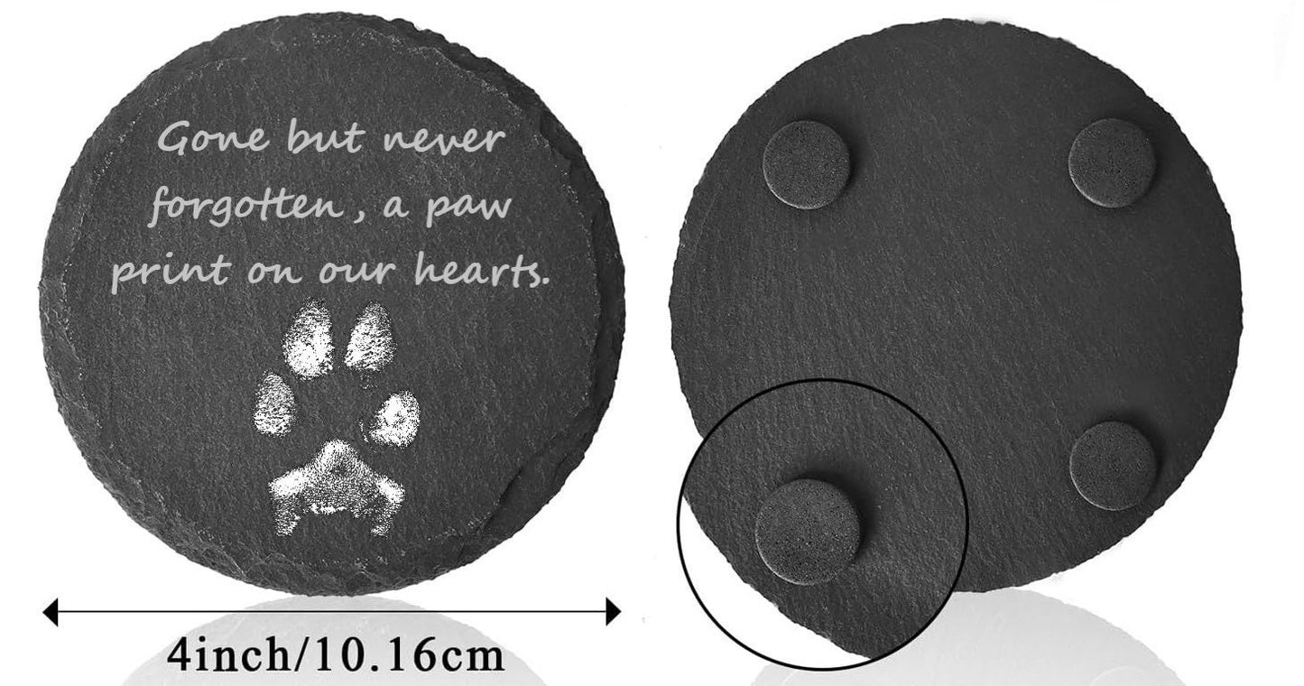 Personalized Memorial Plaque With Custom Engraved Message For Your Loved One, Custom Engraved Memorial Sympathy Gift Plaque For Dog Cat Pet