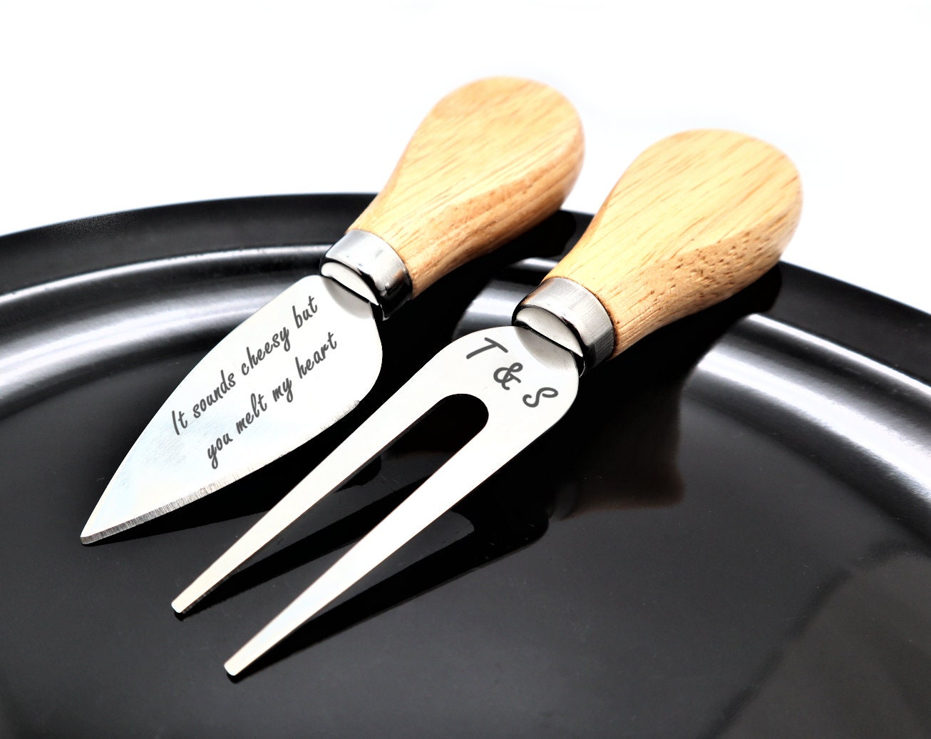 Personalized Charcuterie Board Paired With Cheese Knives Set For Wedding, Anniversaries, Housewarming, Special Occasion and Mothers Day Gift