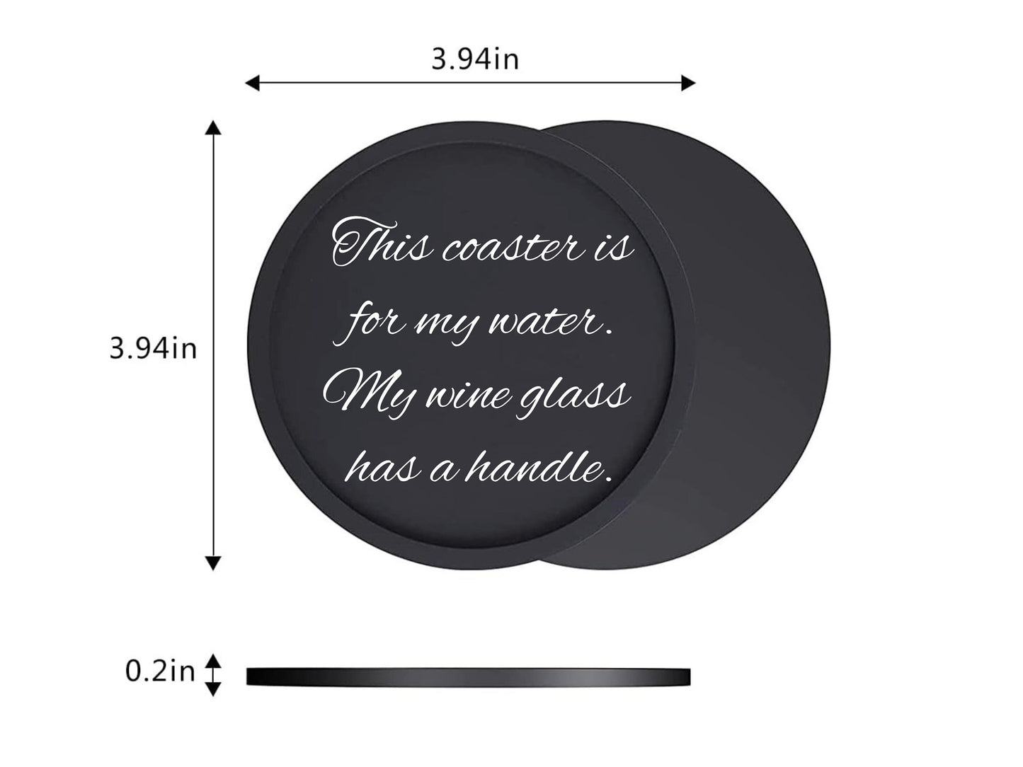 Custom Silicone Drink Coasters | Personalized Coaster Barware Gift | Engraved Gift Coasters For New Home, Housewarming, And Anniversary Gift