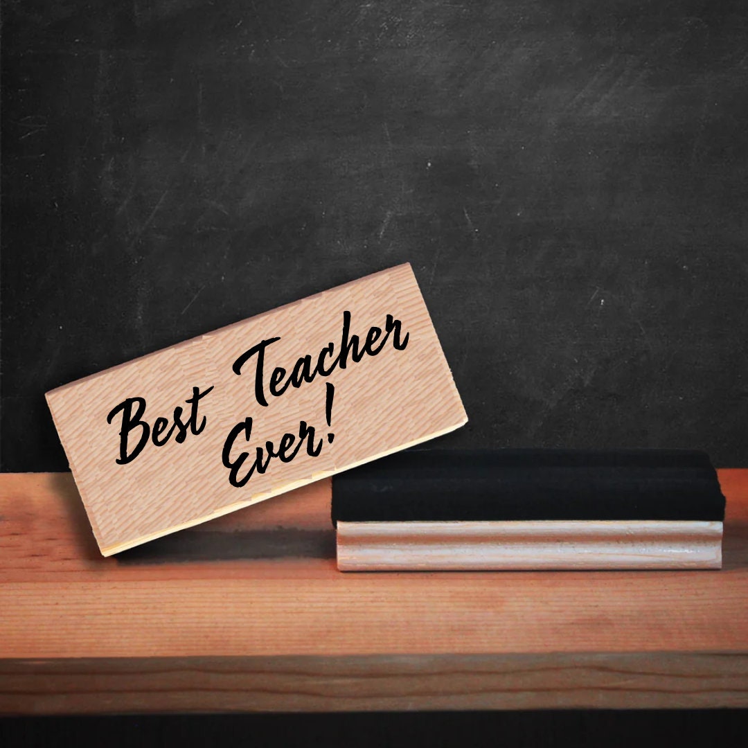 Custom White Board Chalk Board Eraser For Teacher Appreciation Gift | Personalized Gift for Teachers | Thank You Teacher Appreciation Gift