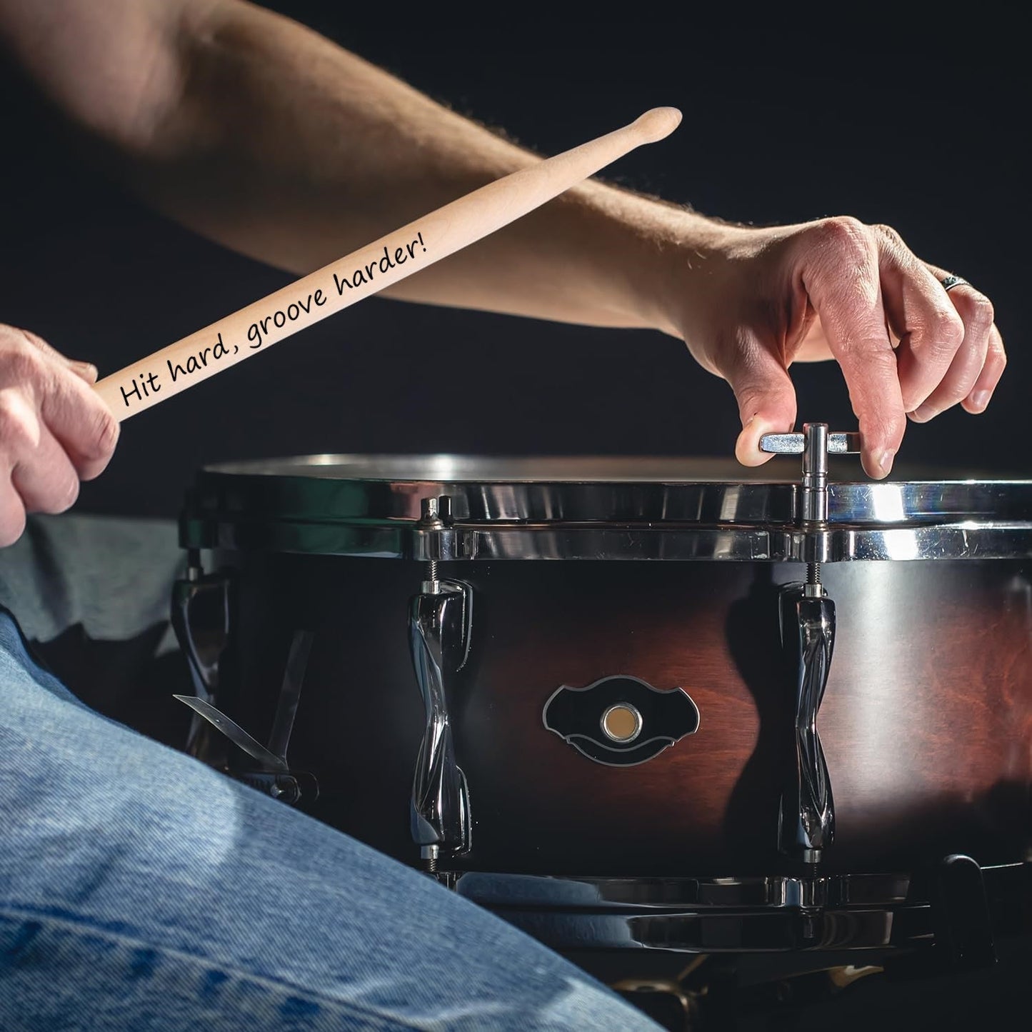 Personalized Rock On Drumsticks, Custom Engraved Drumstick Gift For Drummer, Marching Band Gift, Band Directors And Music Gift for Musicians