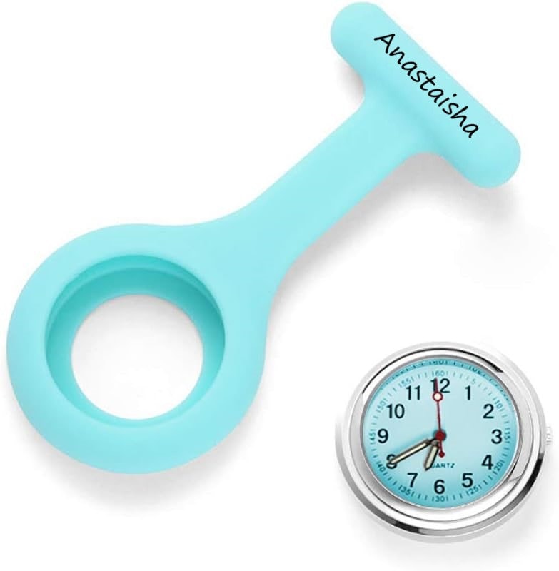 Personalized Inspirational Nurse Pocket Watch Engraved With Name For Nurses, Vet Tech, Veterinarians, And To Give As Medical Graduation Gift