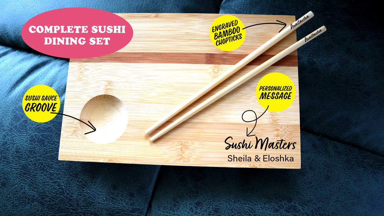 Personalized Stainless Steel Chopsticks | Reusable Chop Sticks Engraved | Custom Korean Baguette Chinoise | Metal Chopsticks Reusable Gift