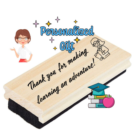 Custom White Board Chalk Board Eraser For Teacher Appreciation Gift | Personalized Gift for Teachers | Thank You Teacher Appreciation Gift