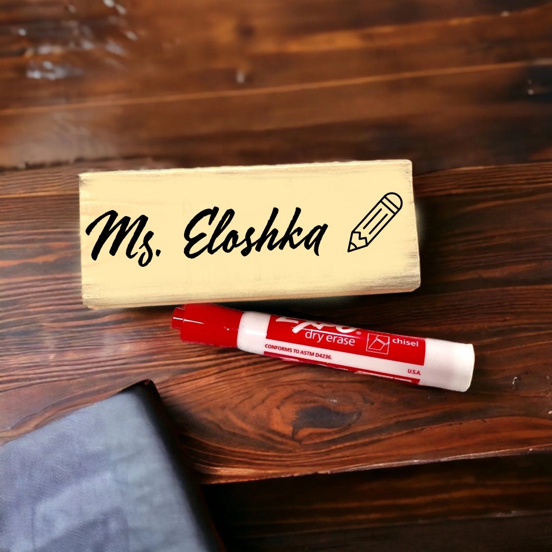 Custom White Board Chalk Board Eraser For Teacher Appreciation Gift | Personalized Gift for Teachers | Thank You Teacher Appreciation Gift