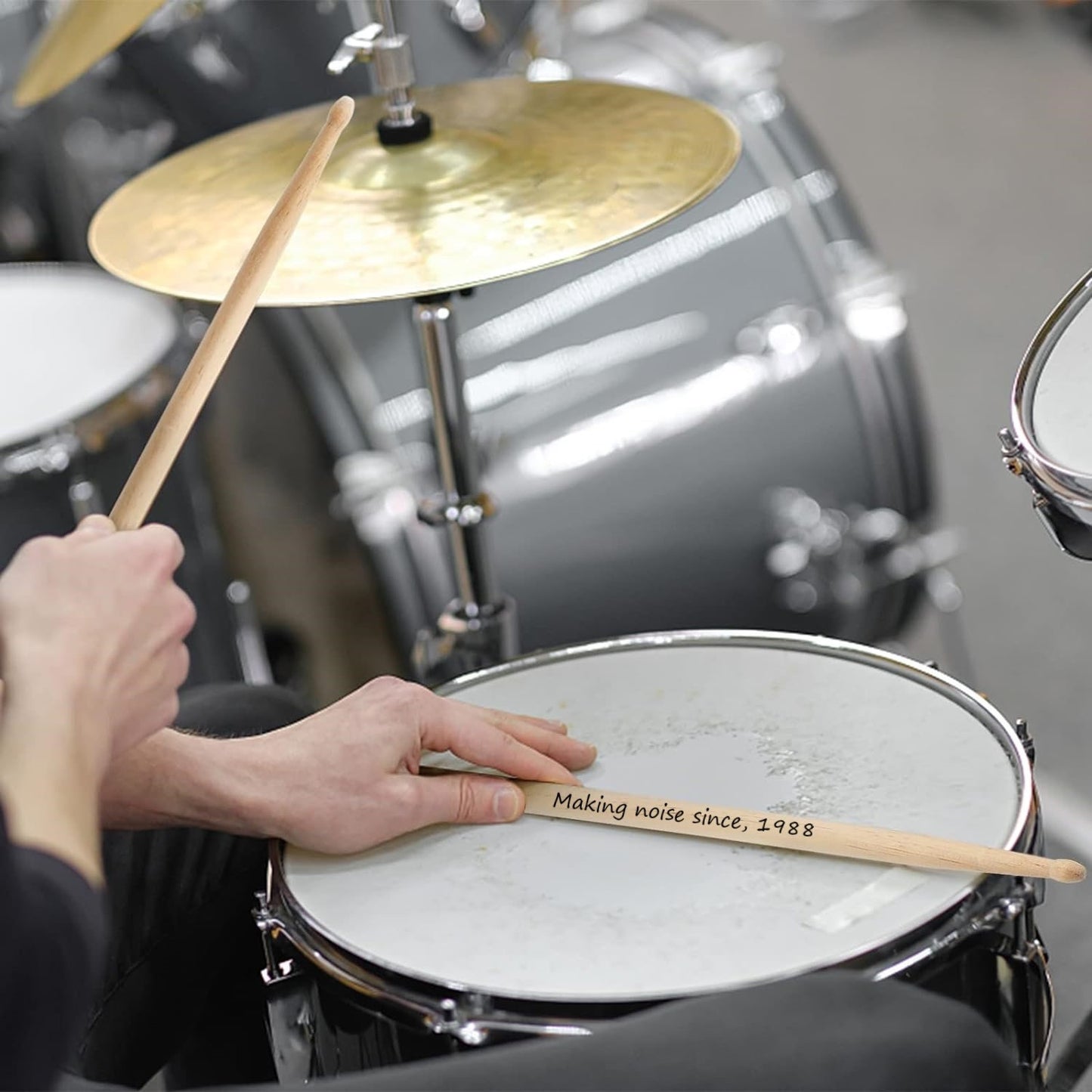 Personalized Rock On Drumsticks, Custom Engraved Drumstick Gift For Drummer, Marching Band Gift, Band Directors And Music Gift for Musicians